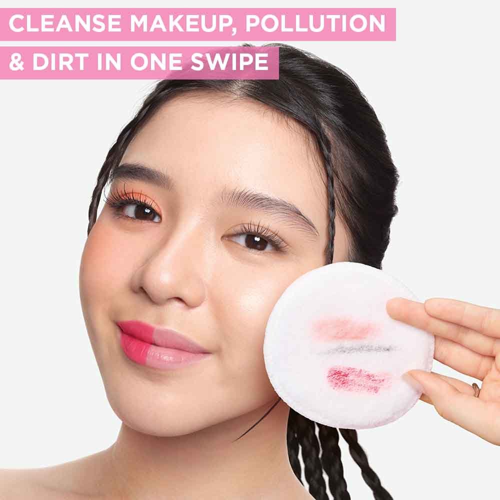 Cleanse makeup, pollution & dirt in one swipe