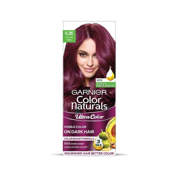 Garnier Color Naturals Ultra Shade 6.26 Plum Red Hair Color Online